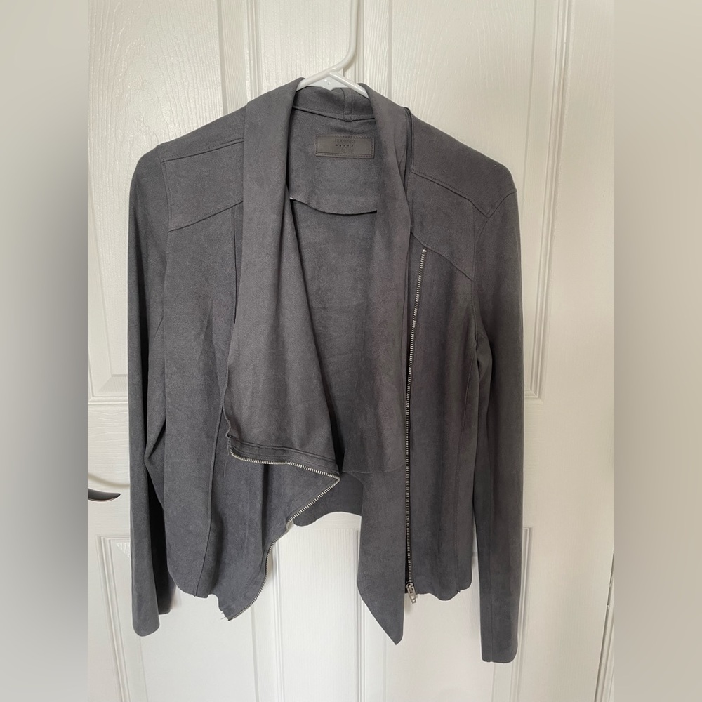 Blank NYC (Revolve) suede zip jacket - S